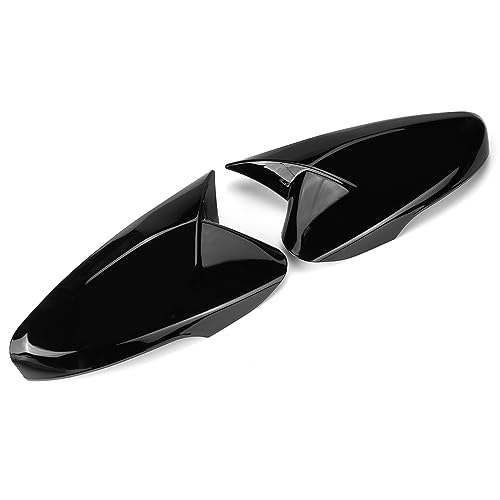 ZSUAGFDFF Rückspiegel Abdeckung 2PCS Auto Seite Rück Abdeckung Kappe Spiegel Shell Fall Trim Für Hyundai Für Veloster 2012 2013 2014 2015 2016 2017 rückansicht(Glänzend schwarz) von ZSUAGFDFF