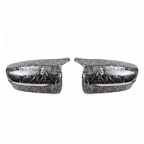 ZSUAGFDFF Rückspiegel Abdeckung Auto Schwarz Geschmiedete Carbon Side Spiegel Abdeckungen Für 4 5 7 8 Serie Für G11 G12 G14 G15 g16 G22 G23 G24 G30 G31 G38(Forged Pattern) von ZSUAGFDFF