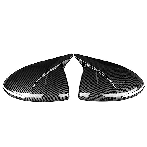 ZSUAGFDFF Rückspiegel Abdeckung Auto Seite Rückspiegel Abdeckung Kappe Spiegel Shell Fall Trim Für Sonata DN8 2020-2022 Rückspiegel Abdeckung Kappe(Kohlefaser) von ZSUAGFDFF