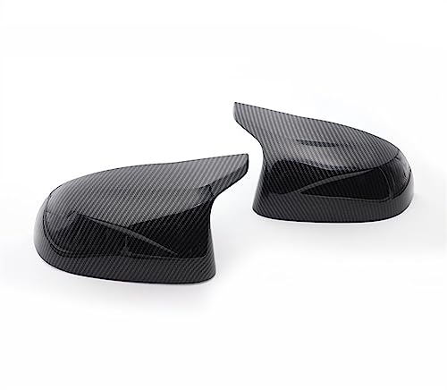 ZSUAGFDFF Rückspiegel Abdeckung Carbon Fiber Auto Rückansicht Tür Flügel Seite Spiegel Abdeckung Caps Shell Fall Für X3M F97 X4M F98 2019-2023 X5M F95 X6M F96(Carbon Pattern) von ZSUAGFDFF