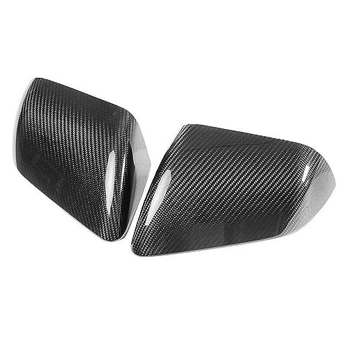 ZSUAGFDFF Rückspiegel Abdeckung Fit Für Ford Für Mustang Real Carbon Fiber Auto Spiegel Abdeckung Kappe Mit/Ohne Signal 2015 2016 2017 2018(NO LED Signal) von ZSUAGFDFF
