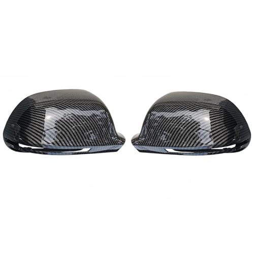 ZSUAGFDFF Rückspiegel Abdeckung Für A4 A5 B8 A3 8P A6 C6 Q3 ABS Carbon Faser Farbe Stil Typ Auto Seite Tür Spiegel Abdeckung Auto Rrearview Spiegel Kappen(Kohlefaser) von ZSUAGFDFF