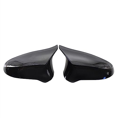 ZSUAGFDFF Rückspiegel Abdeckung Für F80 Für M3 Für M4 F82 F83 2015-2019 LHD Ersatz Auto Rück Seite Spiegel Abdeckung Flügel Kappe Außen(Schwarz glänzend) von ZSUAGFDFF