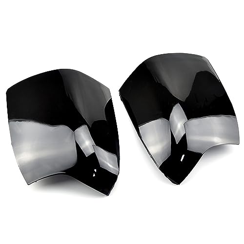 ZSUAGFDFF Rückspiegel Abdeckung Für Ford Für Focus MK2 2005-2008 Ersatz Auto Rück Seite Spiegel Abdeckung Flügel Kappe Außentür Rückansicht Fall Trim(Schwarz glänzend) von ZSUAGFDFF