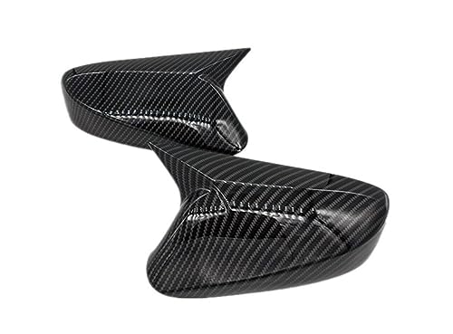 ZSUAGFDFF Rückspiegel Abdeckung Für Hyundai Für Accent Für Solaris I30 2012-2016 Auto Rück Seite Spiegel Abdeckung Flügel Kappe Außentür Aufkleber Fall Trim(No Light Carbon) von ZSUAGFDFF