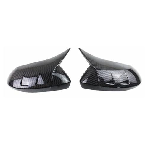 ZSUAGFDFF Rückspiegel Abdeckung Für Toyota Für Corolla 2019-2023 Auto Rück Seite Spiegel Abdeckung Horn Flügel Kappe Außentür Rückansicht Trim Shell Hinzufügen(Kohlenstoff) von ZSUAGFDFF