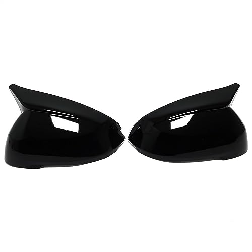 ZSUAGFDFF Rückspiegel Abdeckung Für X1 U11 U12 2023 2024 Auto OX Horn Seite Spiegel Abdeckung Rück Flügel Spiegel Kappe Shell Carbon Look glänzend Schwarz(Black LHD) von ZSUAGFDFF