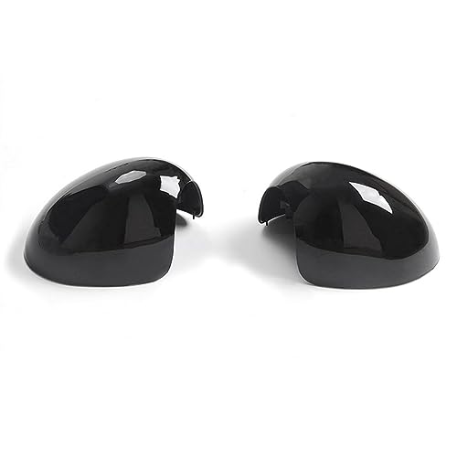 ZSUAGFDFF Rückspiegel Abdeckung Rückspiegel Abdeckung Flügel Seite Spiegel Kappe Ersetzen Fit Für Mini Für Cooper R55 R56 R57 R58 R59 r61 Zubehör(Glänzend schwarz) von ZSUAGFDFF