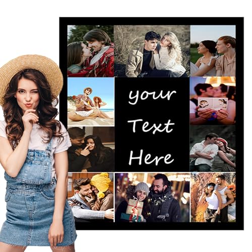 ZSWXF Personalisierte Decke mit Foto Kuscheldecke mit Foto Text Namen Personalisierte Geschenke für Familie, Paare, Muttertag und Vatertag,Fotodecke 13 von ZSWXF