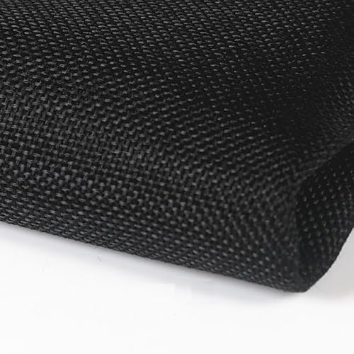 Akustikstoff,Mesh Stoff Lautsprecher-Grilltuch, Leinen-Lautsprecher-Stoff, schützendes staubdichtes Netztuch, Stereo-Stoff, Ersatz for Medienschränke, KTV-Boxen(Black) von ZSXPBZL