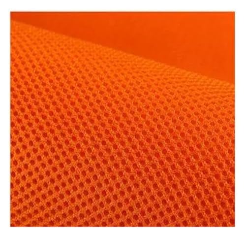 Akustikstoff,Mesh Stoff Lautsprecher-Netzstoffe for Stereo-Resonanzkörper, dick, atmungsaktiv, 155 cm breit, 185 g/m², 2 mm dick(Orange,50CMX150CM_180 GSM) von ZSXPBZL