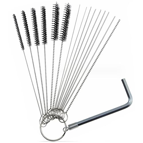 1 Satz Spritzpistolen Düsen Reinigungsset Nadel & Bürste Set Reparatur Werkzeug Vergaser Reiniger Set Professionelles Vergaser Reinigungswerkzeug von ZSYTF