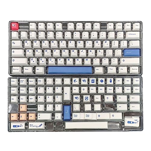 137 Tasten PBT Tastenkappen Cherry Profile DYE-SUB Keycap für Cherry MX Switch Mechanische Tastatur Sojamilch Thema Tastenkappe Sojamilch Tastenkappen von ZSYTF