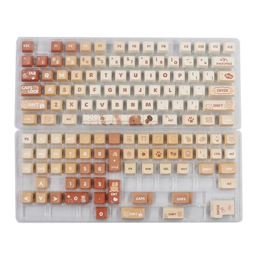 ZSYTF Keycaps Little Bear Keycaps XDA Profile Full Set Keycap DyeSubbed Thick PBT Caps For Game Mechanical Keyboards Keyboards ZSYTF Keycaps Little Bear Keycaps XDA Profile Full Set Keycap DyeSubbed Thick PBT Caps For Game Mechanical Keyboards Keyboards von ZSYTF
