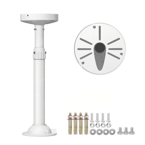 ZT-NET 6 Zoll Basis Erweiterbar Stangenhalterung für CCTV IP Kameras 30CM-60CM Verstellbare Montagestange für Sicherheitsüberwachungs Kamera System Solides Metall Pulversprühbeschichtung ZT-NET 6 Zoll Basis Erweiterbar Stangenhalterung für CCTV IP Kameras 30CM-60CM Verstellbare Montagestange für Sicherheitsüberwachungs Kamera System Solides Metall Pulversprühbeschichtung von ZT-NET