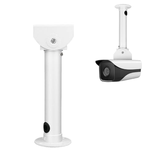 ZT-NET Sicherheitskamera Halterung, universelle Wand- und Deckenhalterung für CCTV IP-Kamera, Aluminium, neigbar 180, schwenkbar 45, Massives Metall Pulversprühbeschichtung von ZT-NET
