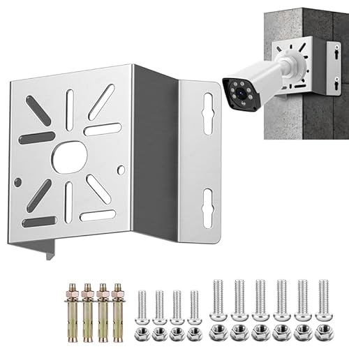 ZT-NET Universal Eckhalterung für Überwachungskamera Edelstahl Montage Eckhalterung für Wandmontage-Ecke, geeignet für CCTV-Kameras, LED-Wand-/Bühnenleuchten, Sonnenkollektoren von ZT-NET