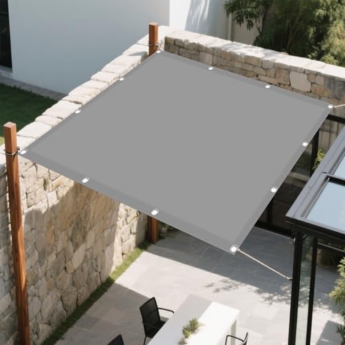 Sonnensegel 2 x 9 m Rechteckig Wasserdicht Sonnenschutz Windschutz Sonnentuch Schattensegel inkl Befestigungsseile für Terrasse Camping, Hellgrau Sonnensegel 2 x 9 m Rechteckig Wasserdicht Sonnenschutz Windschutz Sonnentuch Schattensegel inkl Befestigungsseile für Terrasse Camping, Hellgrau von ZTAOPSH