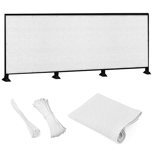 Sonnensegel Sonnenschutz 320 x 650 cm Rechteckig Atmungsaktiv 98% UV Schutz Nach Maß mit Ösen mit Ösen Seil HDPE UV Schutz Ohne Bohren für Balkon Terrasse, Weiß Sonnensegel Sonnenschutz 320 x 650 cm Rechteckig Atmungsaktiv 98% UV Schutz Nach Maß mit Ösen mit Ösen Seil HDPE UV Schutz Ohne Bohren für Balkon Terrasse, Weiß von ZTAOPSH