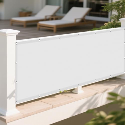 Sonnensegel Wasserdicht Nach Maß 480 x 540 cm Rechteckig Wasserdicht Sonnenschutz Windschutz Rechtwinklig Markise mit Ösen Ohne Bohren mit Seil für Garten Camping, Weiß Sonnensegel Wasserdicht Nach Maß 480 x 540 cm Rechteckig Wasserdicht Sonnenschutz Windschutz Rechtwinklig Markise mit Ösen Ohne Bohren mit Seil für Garten Camping, Weiß von ZTAOPSH