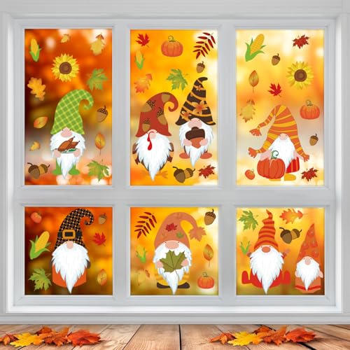 8 Blatt Erntedankfest Fensteraufkleber, Herbst Blätter Fensterbilder, Thanksgiving Fenster Aufkleber, Ahornblätter Fenster Aufkleber, Sticker Thanksgiving Herbstdeko Für Kinderzimmer Cafe Buchhandlung 8 Blatt Erntedankfest Fensteraufkleber, Herbst Blätter Fensterbilder, Thanksgiving Fenster Aufkleber, Ahornblätter Fenster Aufkleber, Sticker Thanksgiving Herbstdeko Für Kinderzimmer Cafe Buchhandlung von ZTBFHLZQ