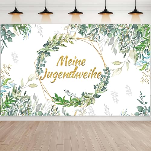 Jugendweihe Banner 180x110cm, Jugendweihe Deko, Alles Gute zur Jugendweihe Banner, Deko Jugendweihe Mädchen Junge, Hängende Dekoration zur Jugendweihe, Für Jugendweihe Party von ZTBFHLZQ
