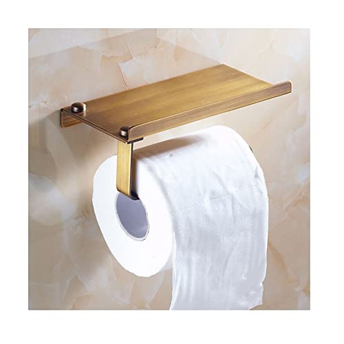 ZTBH Badezimmer-Hardware-Set Edelstahl Badezimmer Papiertelefonhalter mit Regal, Tissue Boxen, Badezimmer Mobiltelefone Handtuch Rack Toilettenpapierhalter Bad-Hardware-Handtuchset von ZTBH