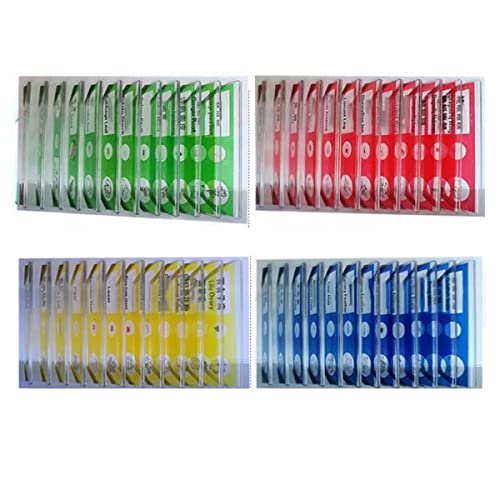 JUIYU Mikroskop-Zubehör-Kit 4 Set Tiere Kunststoff vorbereitete Mikroskop-Gleitrutschen Biologisches Spielzeug Mikroskopische Objektträger (Color : 4 Boxes) von ZTBH