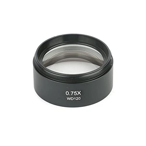 Mikroskop-Zubehör-Kit 0. 3x 0.75x 1.5x. Hilfsziele Stereomikroskop Barlow-Objektiv for einen binokularen Trinokularzoom Mikroskopio, M48-Thread Mikroskopische Objektträger(0.75X) von ZTBH