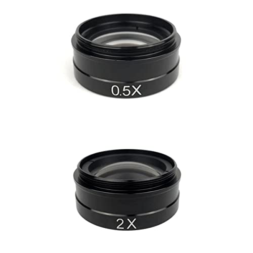 Mikroskop-Zubehör-Kit 0. 5x / 2.0x / 0.3x Hilfsobjektivglaslinse for 8 0x 300x. Objektivindustrie Video-Mikroskopkamera Mikroskopische Objektträger(0.5X 2.0X) von ZTBH