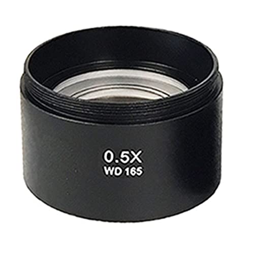 Mikroskop-Zubehör-Kit 0. 5x 2x 0.7x. Hilfsglaslinse for digitale Video-Stereo-Mikroskop-Kamera Mikroskopische Objektträger(0.5X) von ZTBH