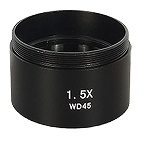 Mikroskop-Zubehör-Kit 0. 5x 2x 0.7x. Hilfsglaslinse for digitale Video-Stereo-Mikroskop-Kamera Mikroskopische Objektträger(1.5X) von ZTBH