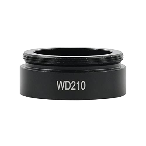 Mikroskop-Zubehör-Kit 0. 7x-5x. Einstellbare Zoomvergrößerung. WD105 WD210 WD170 C Monokularlinse for Video-Mikroskopkamera montieren Mikroskopische Objektträger(WD210 Barlow Lens) von ZTBH