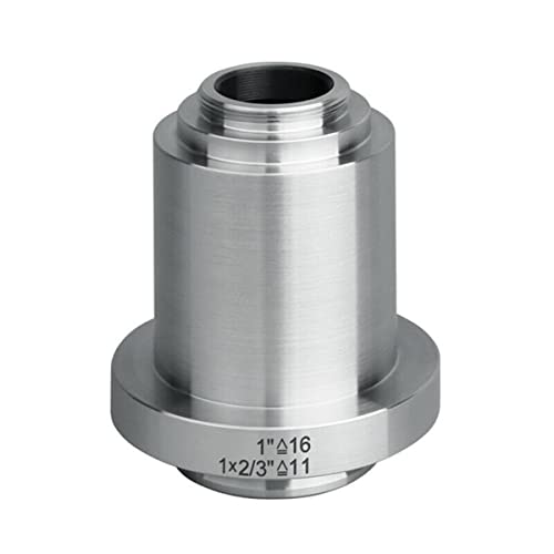 Mikroskop-Zubehör-Kit 0.3. 5x 0.55x 1x. MENTIER-Objektivadapter Edelstahl-C-Mount-Kameraadapter Mikroskopische Objektträger(1x) von ZTBH