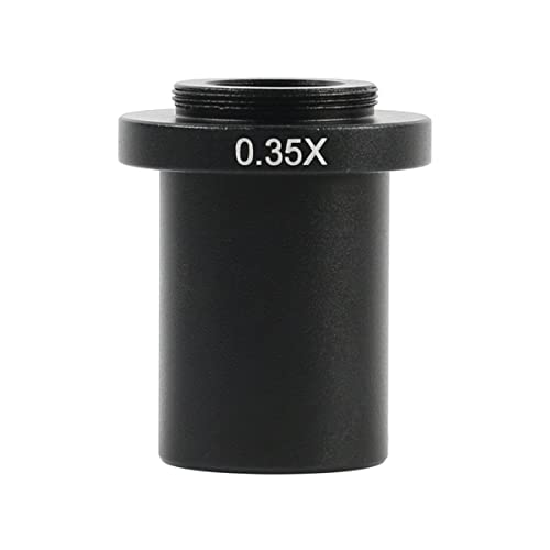 Mikroskop-Zubehör-Kit 0.3. 5x 0.5x 1x c- Mount Hilfsadapter Okularobjektiv for monokulare Industrie-Mikroskopkamera Mikroskopische Objektträger(0.35X) von ZTBH