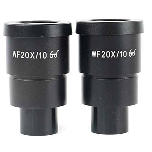 Mikroskop-Zubehör-Kit 1 Paar 2 0x / 10mm. Mikroskop-Okular Trinocular 3 0mm Binokularmikroskopio-Augen-Augenbecher Mikroskopische Objektträger von ZTBH