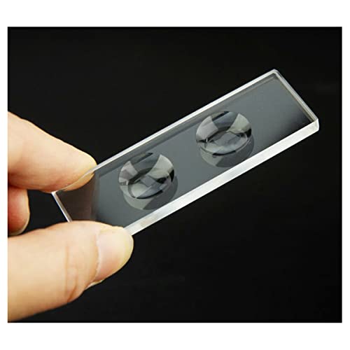 Mikroskop-Zubehör-Kit 1. 0mm Dicke kreisförmige konkave Hohlraum Biologisches Mikroskop gleiten optische Glas Mikroskopische Objektträger(2 wells) von ZTBH