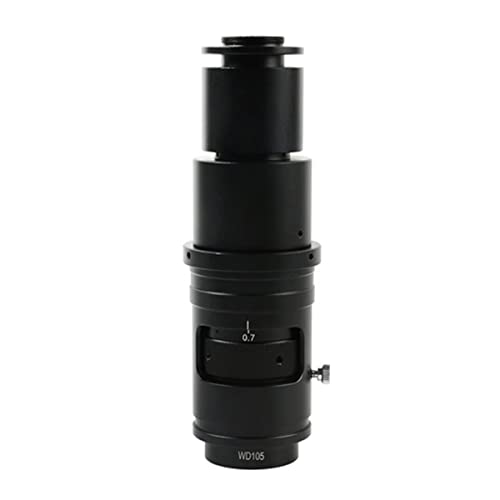Mikroskop-Zubehör-Kit 10. 0x 120x 130x 160x 200x 300x 360x 500x 600x Einstellbarer Zoom-C-Mount-Objektiv Mikroskopische Objektträger(320X) von ZTBH