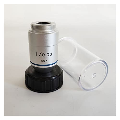 Mikroskop-Zubehör-Kit 1x 2x. Niedrige Vergrößerung Infinity-Ziel mit RMS Gewinde 20,2 mm, 195 achromatische Objektivlinse for biologisches Mikroskop Mikroskopische Objektträger(1X-Infinity) von ZTBH