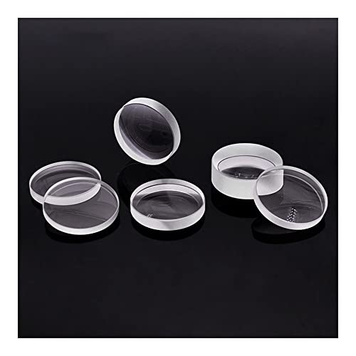 Mikroskop-Zubehör-Kit 2 Stück Durchmesser 10 mm ZK6 Halbkugellinse aus optischem Glas, konvexe Linsen Teledivergenz und Konvergenz Mikroskopische Objektträger von ZTBH