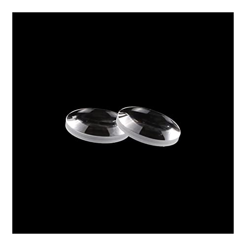 Mikroskop-Zubehör-Kit 2 Stück optisches Glas konvexe Linse Durchmesser 18 mm Brennweite 13 mm Mikroskopische Objektträger von ZTBH