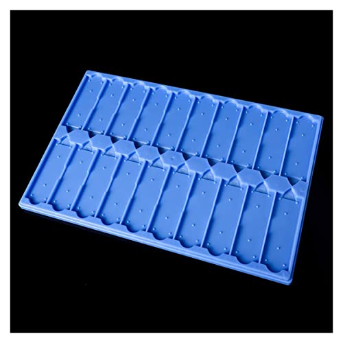 Mikroskop-Zubehör-Kit 2 stücke Mikroskop-Slide-Probekapazität 20 Slide-Aufbewahrungsbox Mikroskopische Objektträger(Blue) von ZTBH