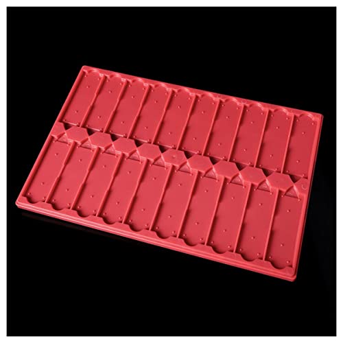 Mikroskop-Zubehör-Kit 2 stücke Mikroskop-Slide-Probekapazität 20 Slide-Aufbewahrungsbox Mikroskopische Objektträger(Red) von ZTBH