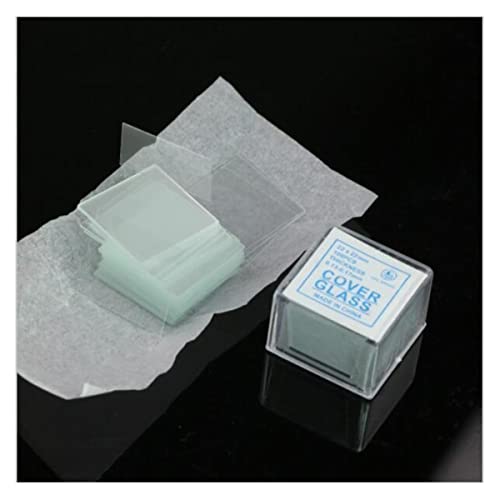 Mikroskop-Zubehör-Kit 20x20mm 18x18mm 100 stücke / 1box mikroskopabdeckung glas abdeckung slips transparent Mikroskopische Objektträger(22mmx22mm) von ZTBH