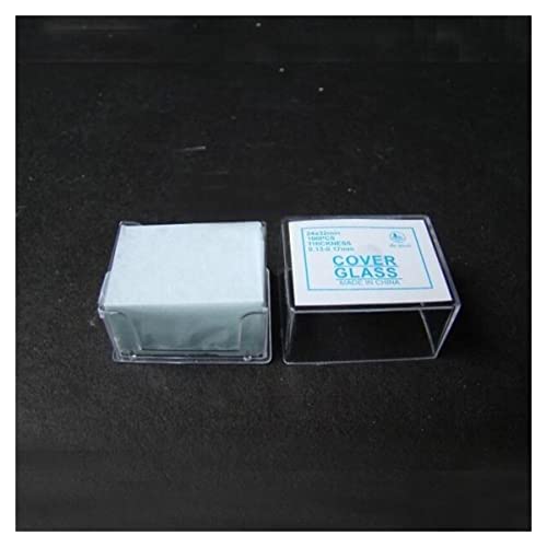 Mikroskop-Zubehör-Kit 20x20mm 18x18mm 100 stücke / 1box mikroskopabdeckung glas abdeckung slips transparent Mikroskopische Objektträger(24X32mm) von ZTBH