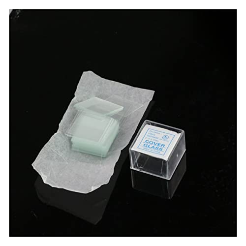 Mikroskop-Zubehör-Kit 20x20mm 18x18mm 100 stücke / 1box mikroskopabdeckung glas abdeckung slips transparent Mikroskopische Objektträger(24mmx24mm) von ZTBH