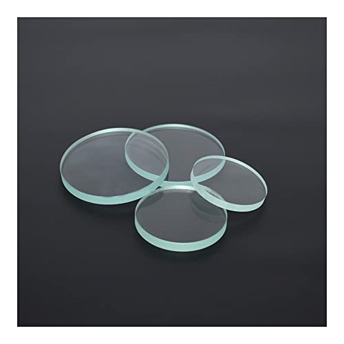 Mikroskop-Zubehör-Kit 36 40 45 50mm Temperglas;gehärtetes Glas Plat Lens Dicke 5mm 2ST Mikroskopische Objektträger(45mm) von ZTBH