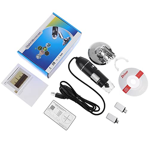 Mikroskop-Zubehör-Kit 3in1 Digitalmikroskop 160 0x USB. Vergrößerungsdropfen Mikroskopische Objektträger(With dimming knob) von ZTBH