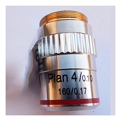 Mikroskop-Zubehör-Kit 4x / 0,1 Plan achromatisches objektives Objektivmikroskop DIN160 / 0,17. Biologisches Mikroskop. Mikroskopische Objektträger von ZTBH
