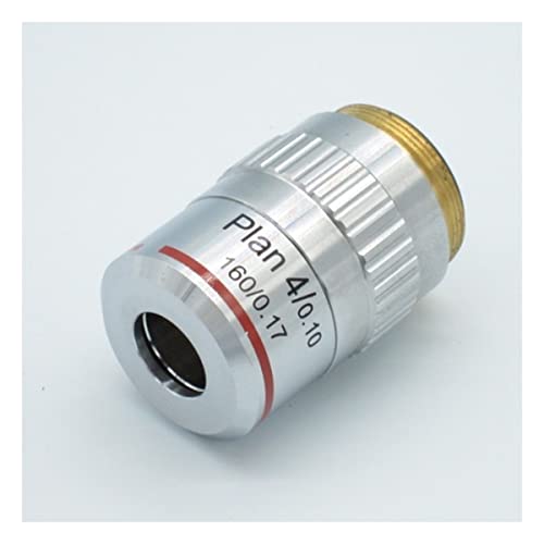 Mikroskop-Zubehör-Kit 4x-Plan-Mikroskop-achromatische objektive Objektiventeile (160/0,1 mm) Mikroskopische Objektträger von ZTBH